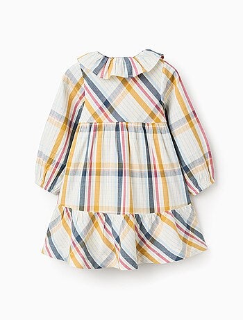 Robe en Coton à Carreaux Brothers & Sisters