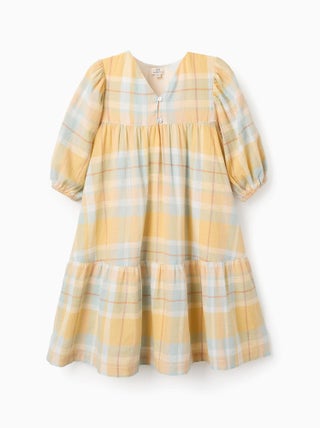 Robe en Coton à Carreaux Brothers & Sisters