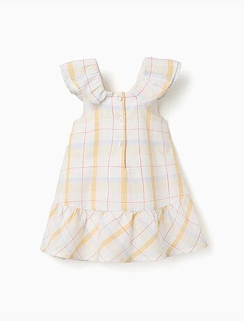 Robe en coton à carreaux et volants B&S