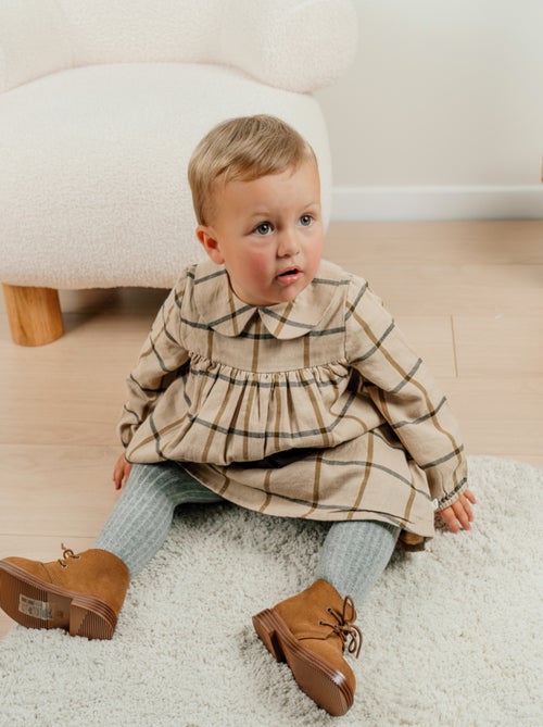 Robe en coton à carreaux Noukie's - Kiabi