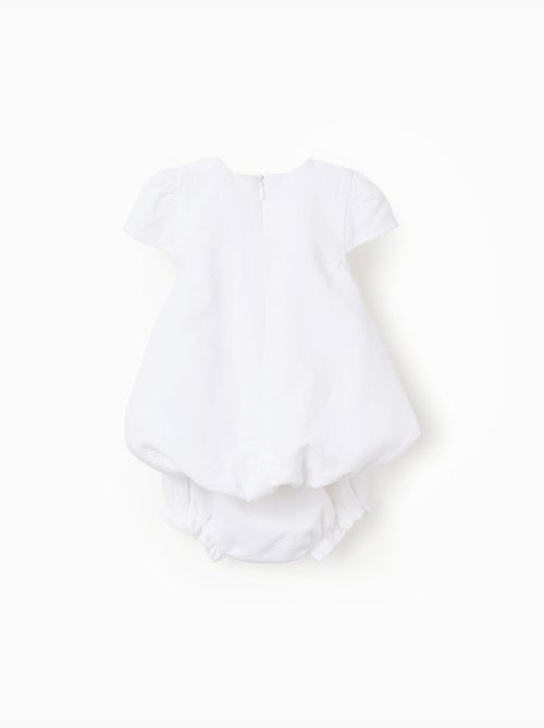 Robe en coton à effet ballon - Kiabi
