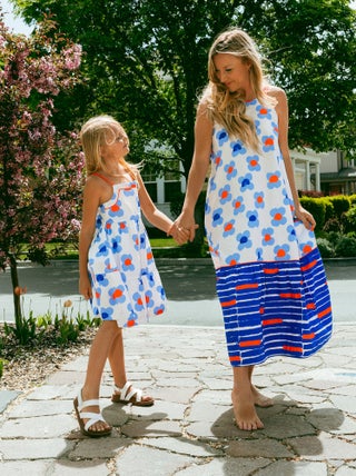 Robe en Coton à Fleurs