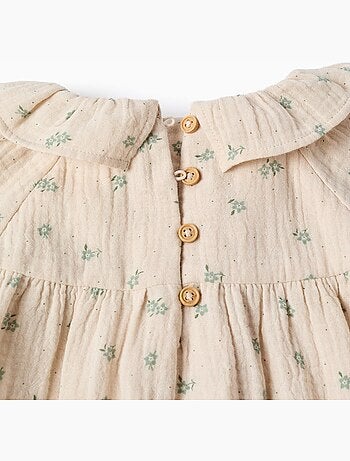 Robe en coton à fleurs + bloomer B&S