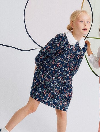 Robe en Coton à Fleurs en Velours Côtelé Brothers & Sisters Brothers & Sisters