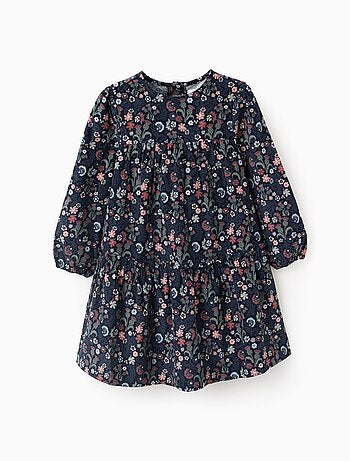 Robe en Coton à Fleurs en Velours Côtelé Brothers & Sisters Brothers & Sisters