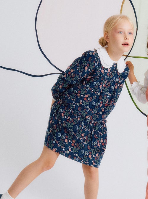 Robe en Coton à Fleurs en Velours Côtelé Brothers & Sisters Brothers & Sisters - Kiabi