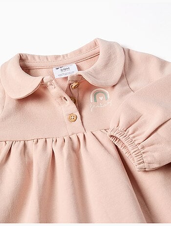 Robe en coton à manches longues et bouffantes