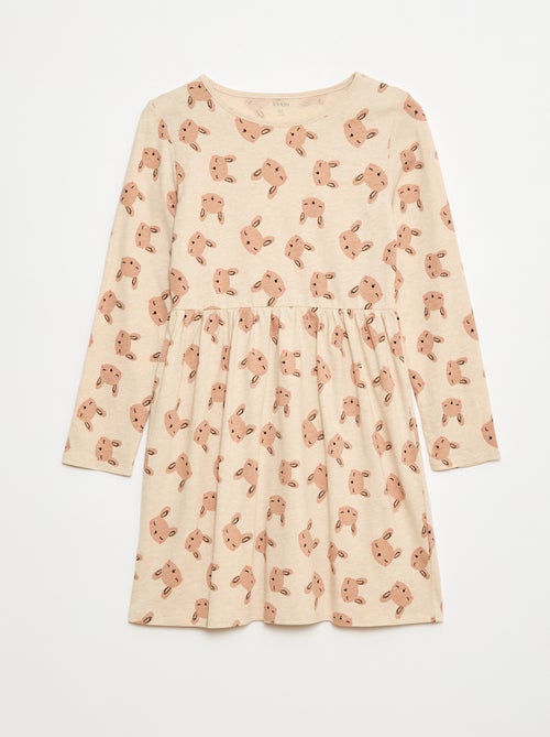 Robe en coton à motif - Kiabi