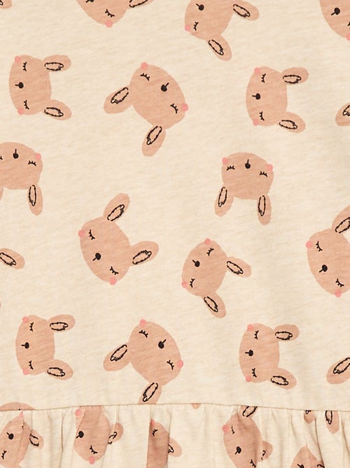 Robe en coton à motif - Kiabi