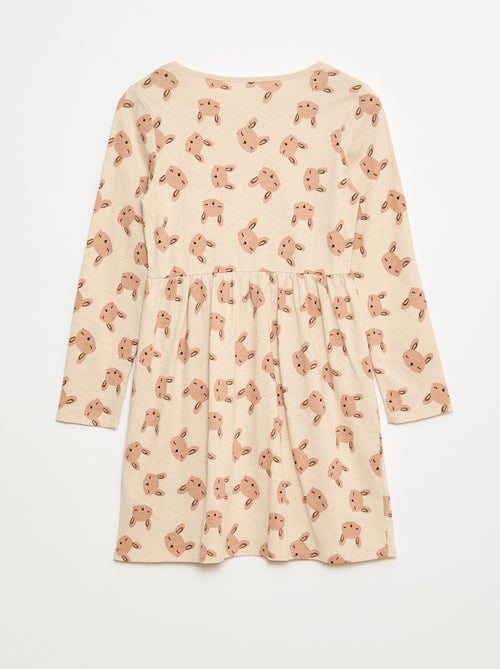 Robe en coton à motif - Kiabi