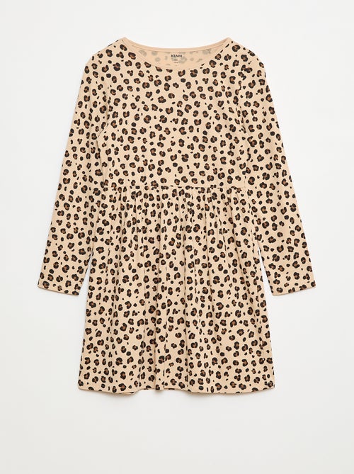 Robe en coton à motif - Kiabi