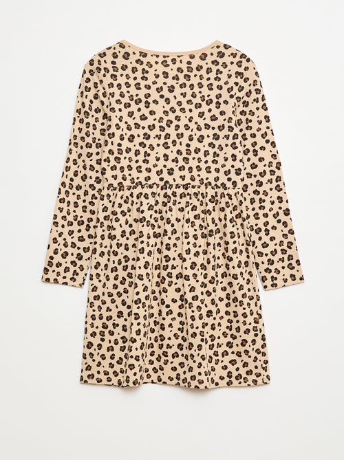 Robe en coton à motif - Kiabi