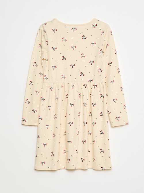 Robe en coton à motif - Kiabi
