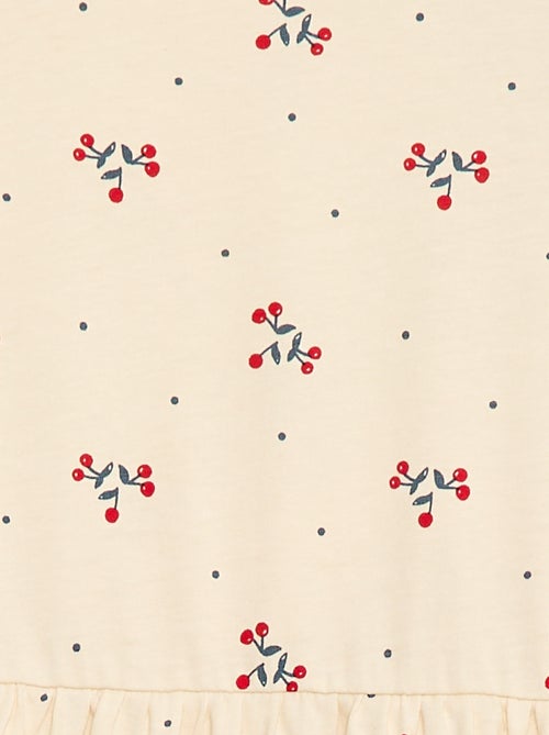 Robe en coton à motif - Kiabi