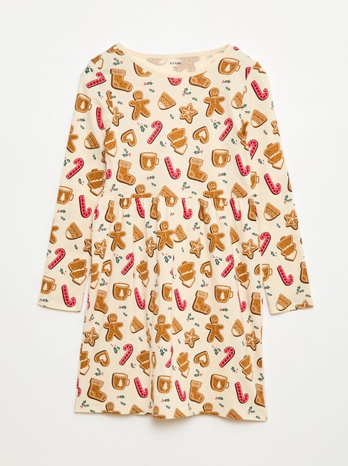 Robe en coton à motif - Kiabi