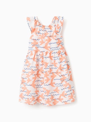 Robe en Coton à Motif