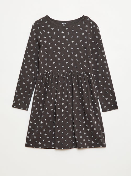 Robe en coton à motif - Kiabi