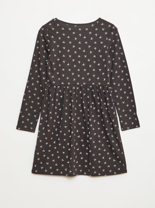 Robe en coton à motif - Kiabi