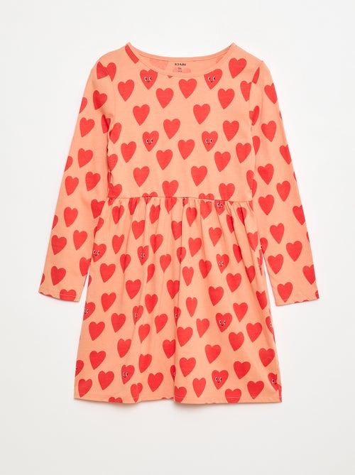 Robe en coton à motif - Kiabi