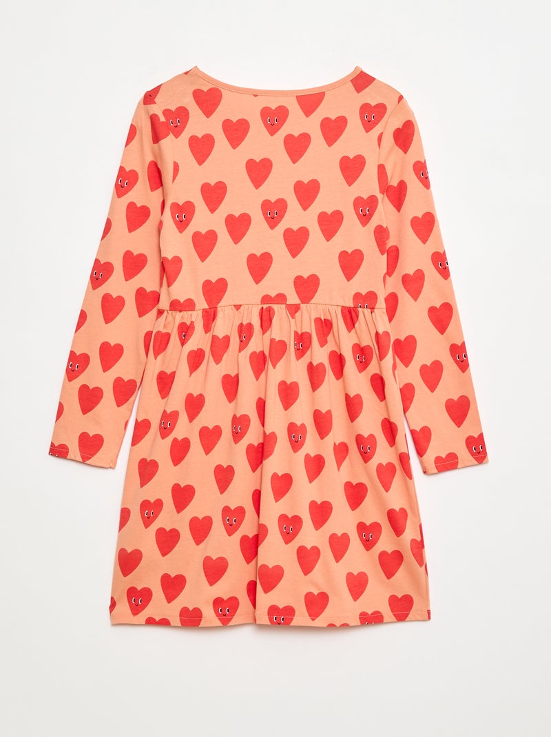 Robe en coton à motif Orange - Kiabi