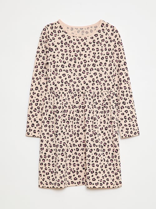 Robe en coton à motif - Kiabi