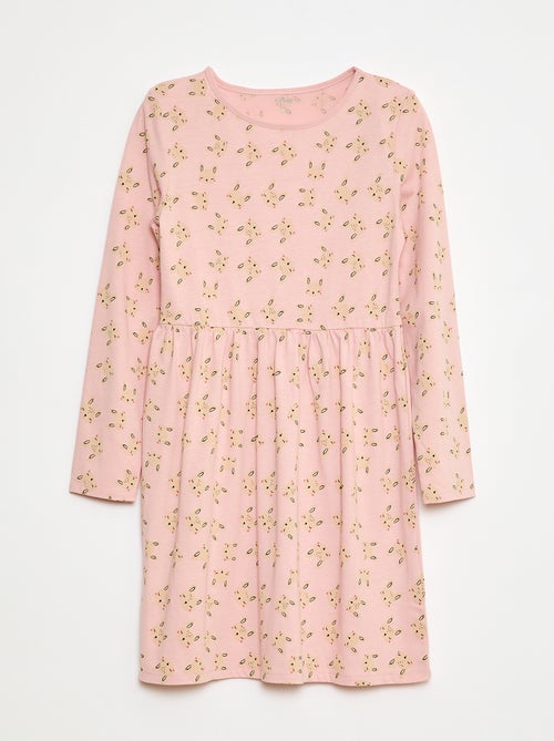 Robe en coton à motif - Kiabi