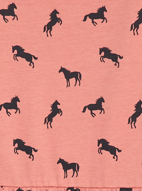 Robe en coton à motif - Kiabi