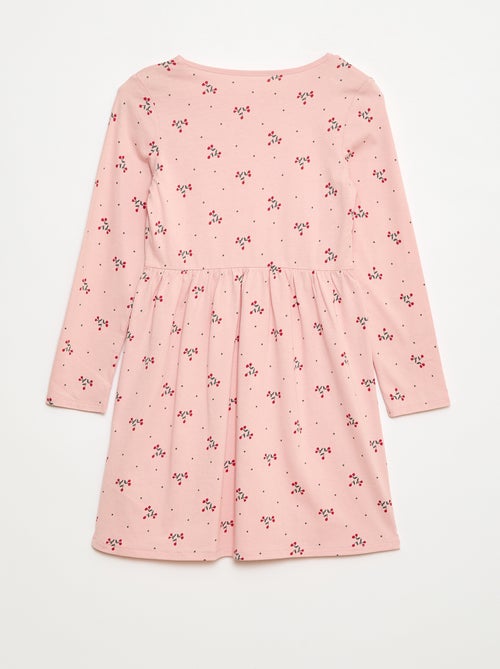 Robe en coton à motif - Kiabi