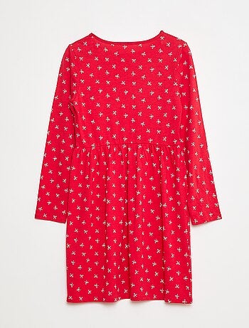 Robe en coton à motif