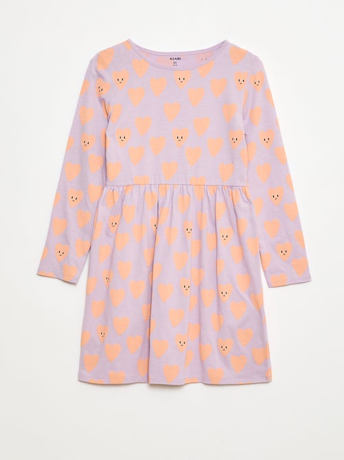 Robe en coton à motif - Kiabi