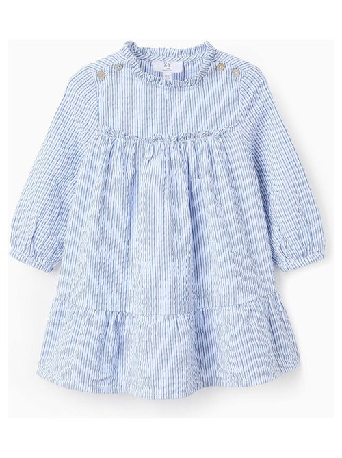 Robe en Coton à Rayures - Kiabi