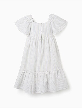 Robe en coton à rayures et doublure B&S