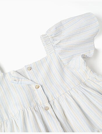 Robe en coton à rayures et doublure B&S