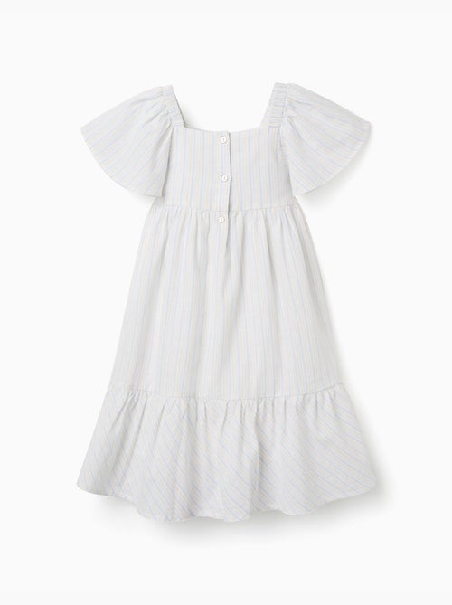 Robe en coton à rayures et doublure B&S - Kiabi