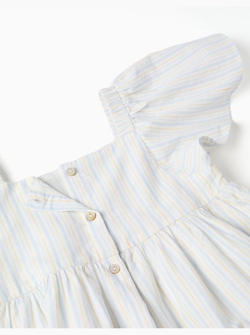Robe en coton à rayures et doublure B&S - Kiabi