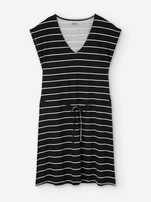 Robe en Coton à Rayures - Kiabi
