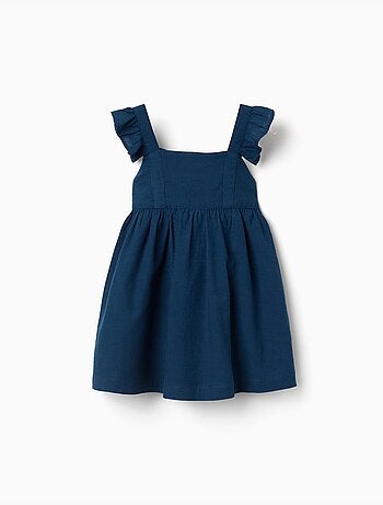 Robe en coton avec bretelles à volants you&me