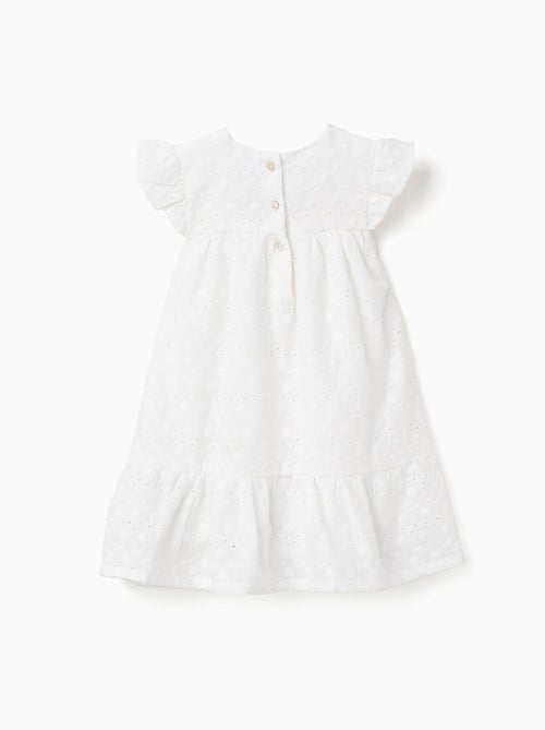 Robe en coton avec broderie anglaise et volants - Kiabi Robe en coton avec broderie anglaise et volants - Kiabi