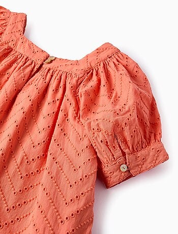 Robe en Coton avec Broderie Anglaise