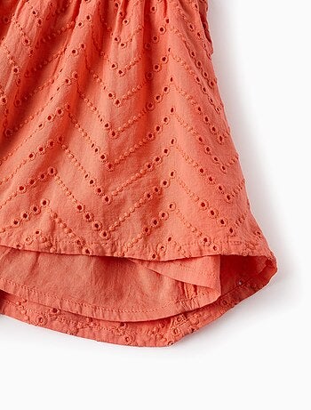 Robe en Coton avec Broderie Anglaise