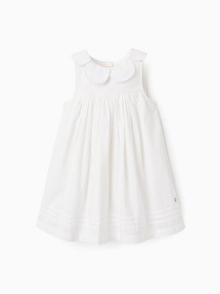Robe en Coton avec Effet Pétale