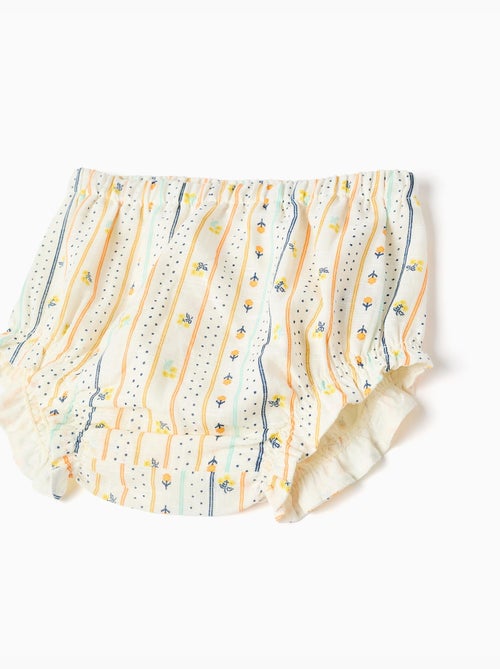 Robe en coton avec motif floral et volants - Kiabi Robe en coton avec motif floral et volants - Kiabi