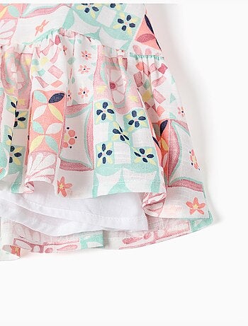 Robe en coton avec motif mosaïque