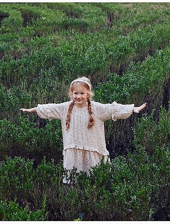 Robe en coton bambula à motif floral B&S