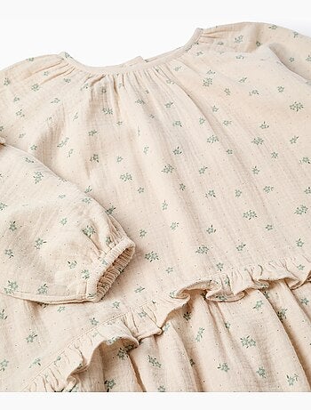 Robe en coton bambula à motif floral B&S