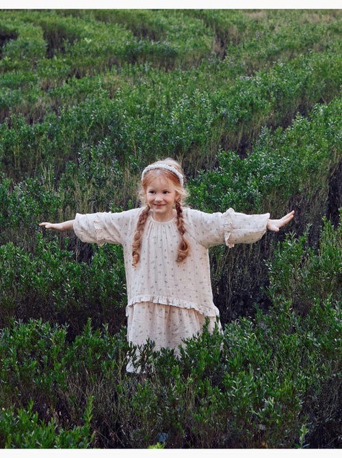 Robe en coton bambula à motif floral B&S - Kiabi