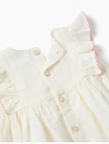 Robe en coton et lin + bloomer