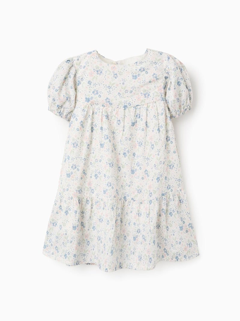 Robe en Coton Florale Beige clair - Kiabi