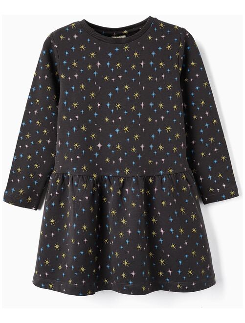 Robe en coton gratté avec étoiles pour fille manches longues  NORTHERN CALLING - Kiabi