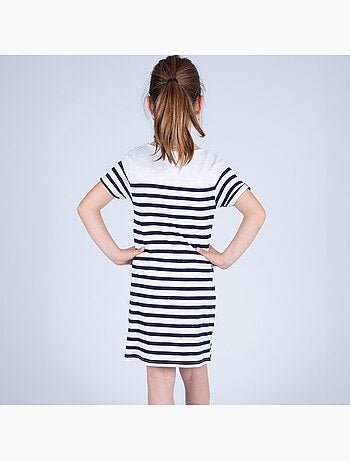 Robe en coton léger 'Breizh Océan', Robe pour fille à rayures